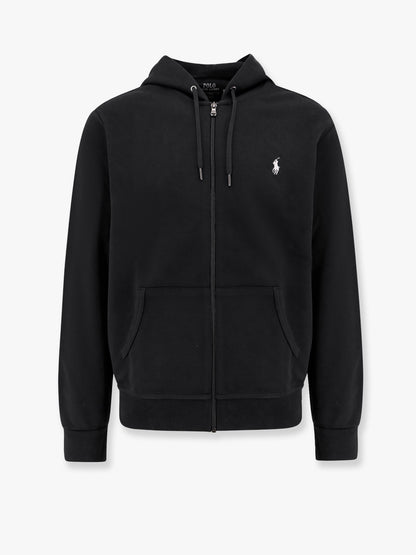 Cotton blend sweatshirt with embroidered logo on the front thumbnail