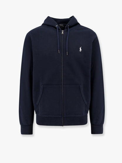 Cotton blend sweatshirt with embroidered logo on the front thumbnail