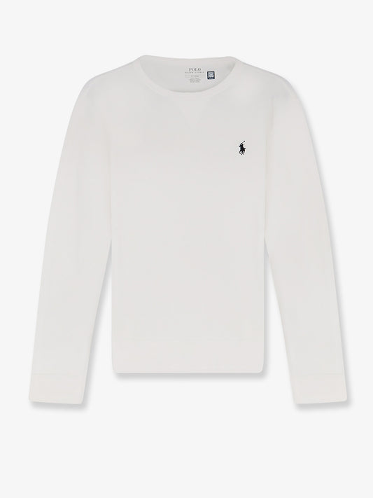 Cotton blend sweatshirt with iconic embroidery