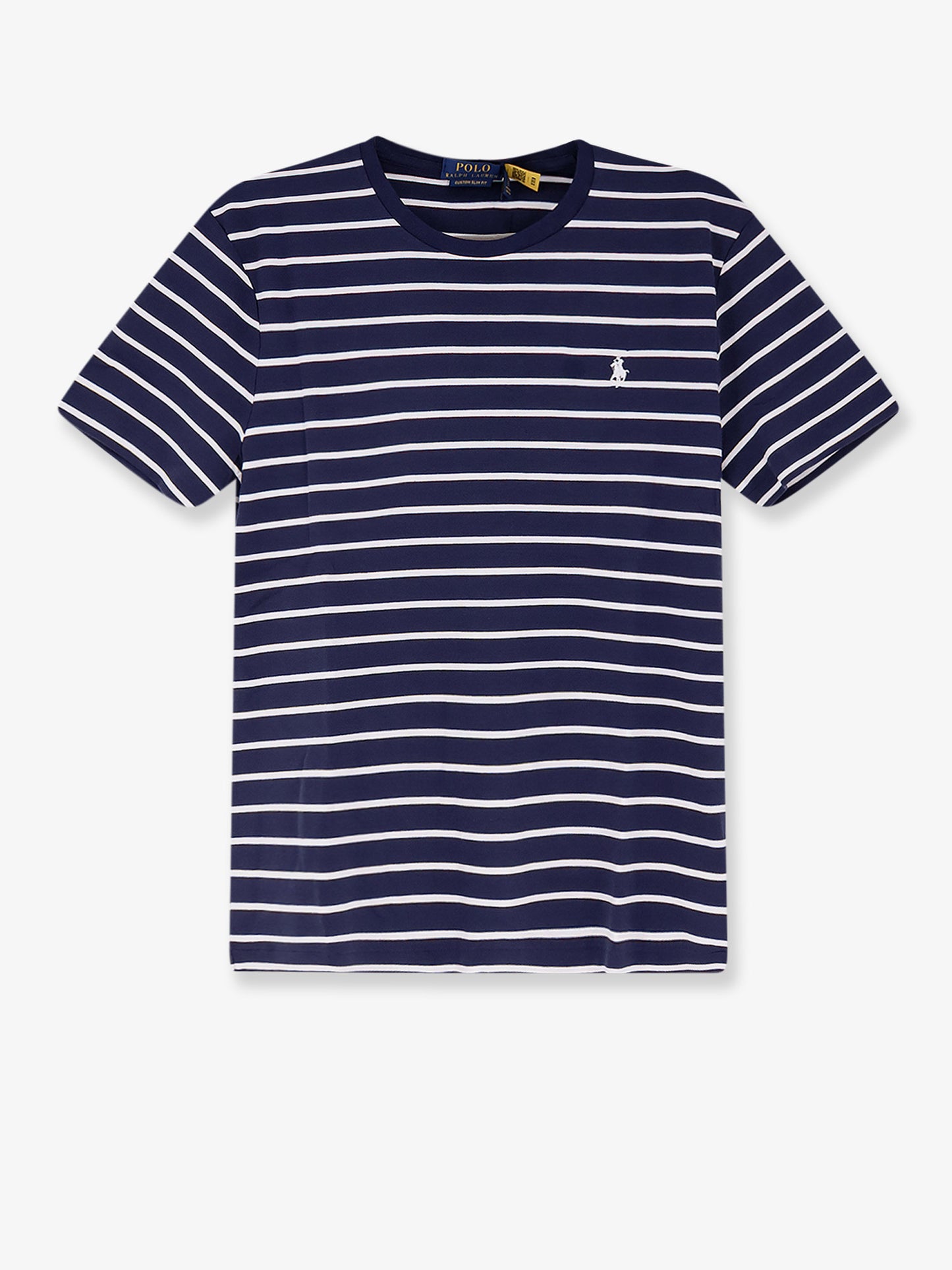 Cotton T-shirt with striped pattern