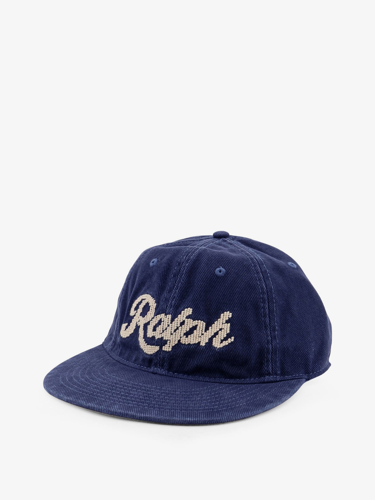Denim hat with logo on the front