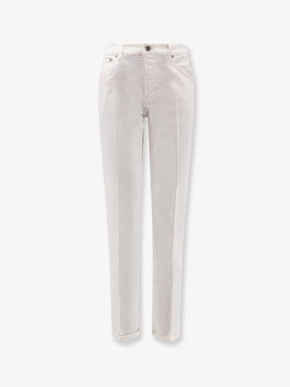 Reggae white denim trousers thumbnail