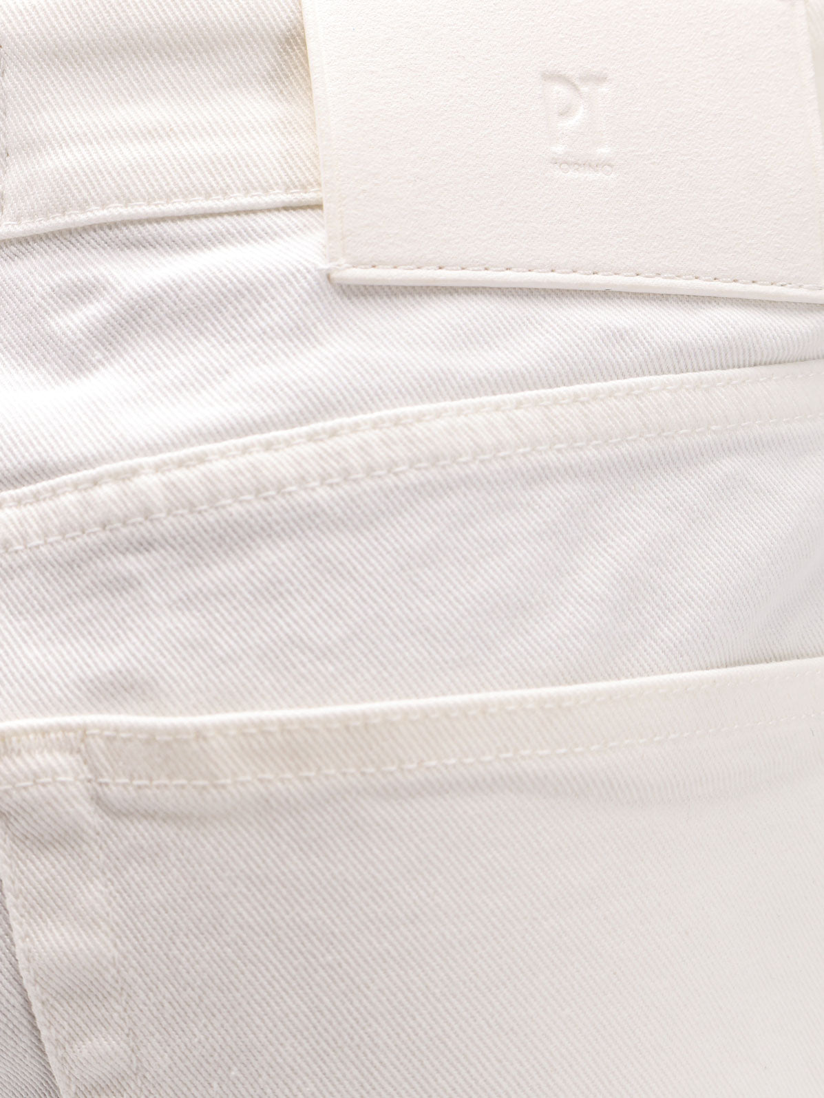 Reggae white denim trousers