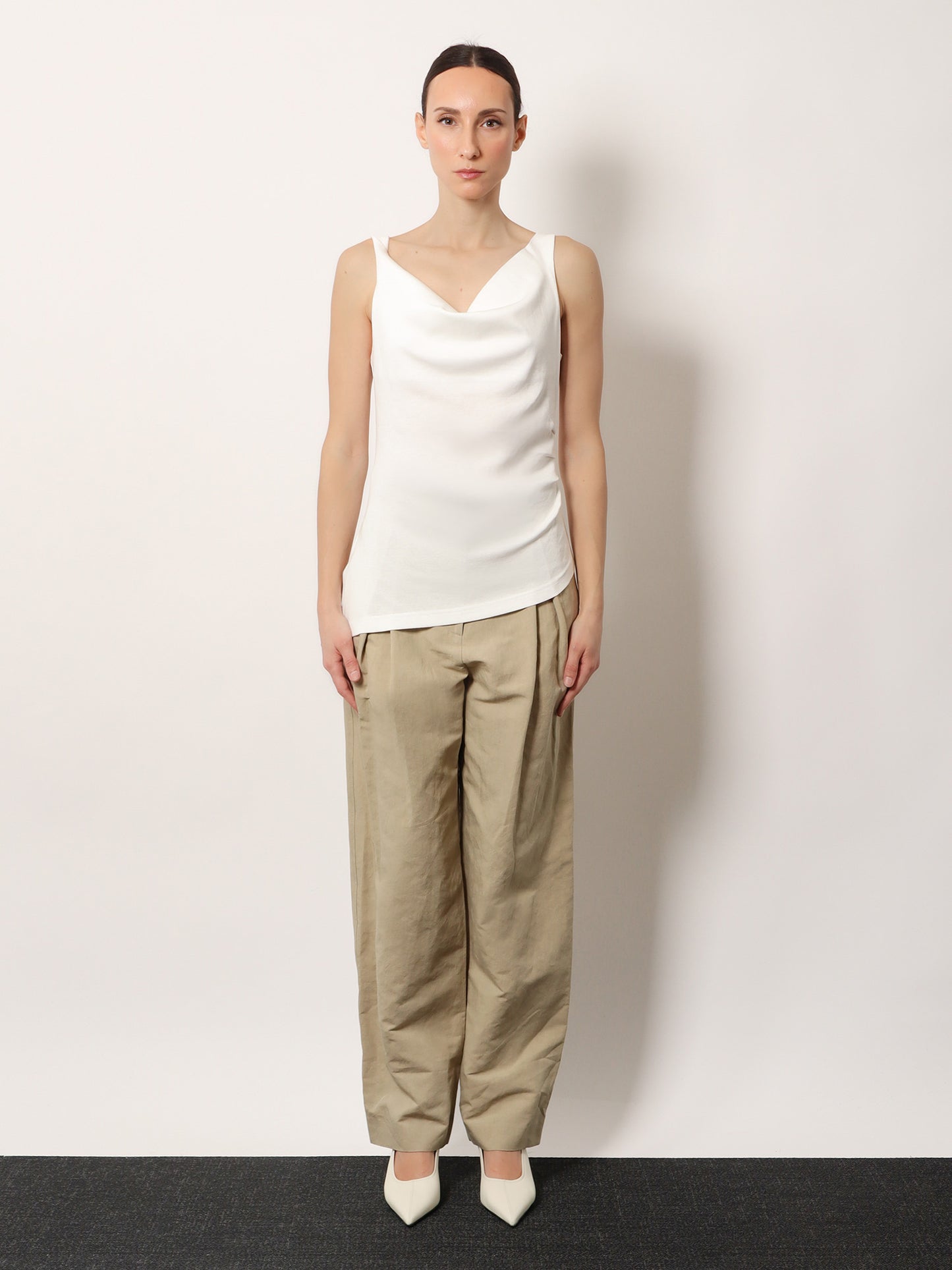 Air twisted cotton and modal top