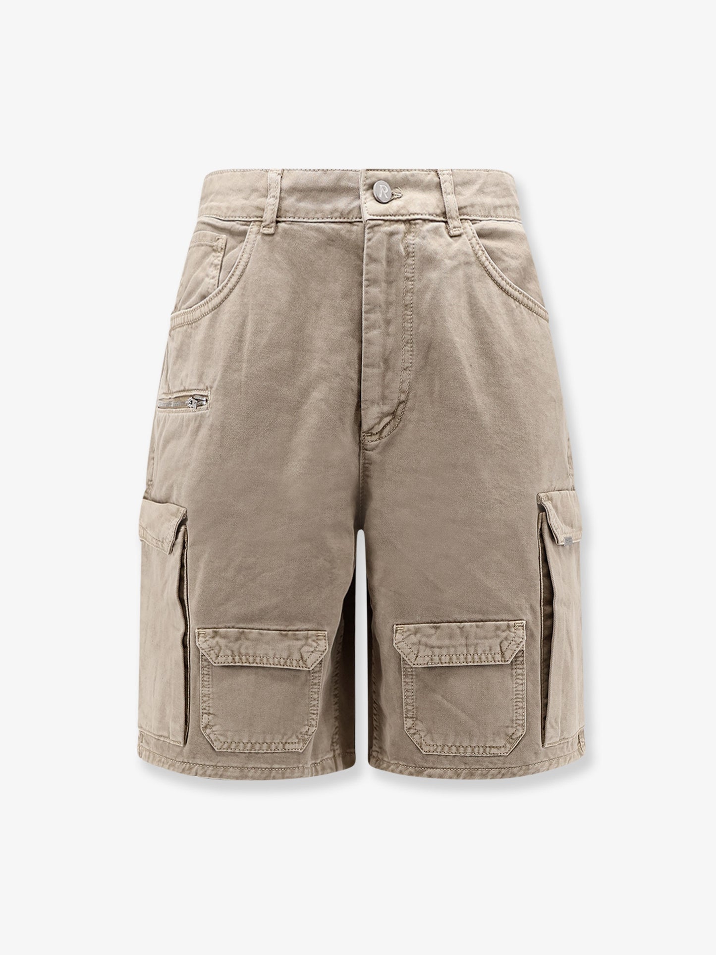 Cotton cargo bermuda shorts
