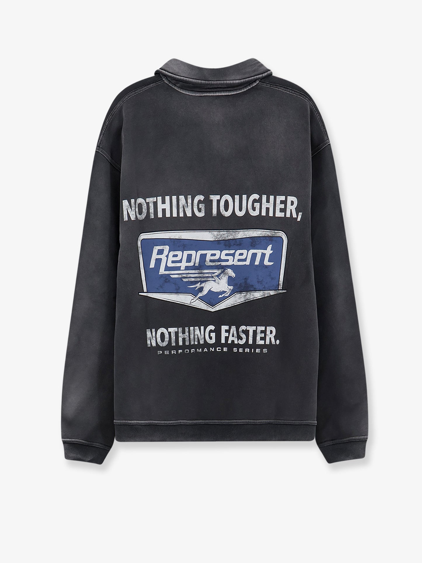 Cotton sweatshirt with front logo print