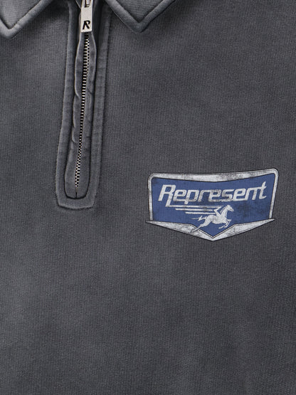 Cotton sweatshirt with front logo print thumbnail