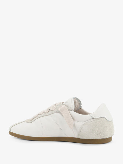 Leather and suede sneakers with engraved logo on the tongue thumbnail