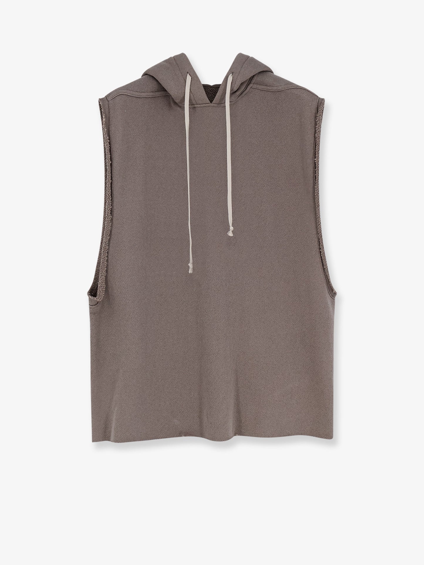 Sleeveless organic cotton sweatshirt