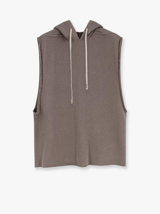 Sleeveless organic cotton sweatshirt