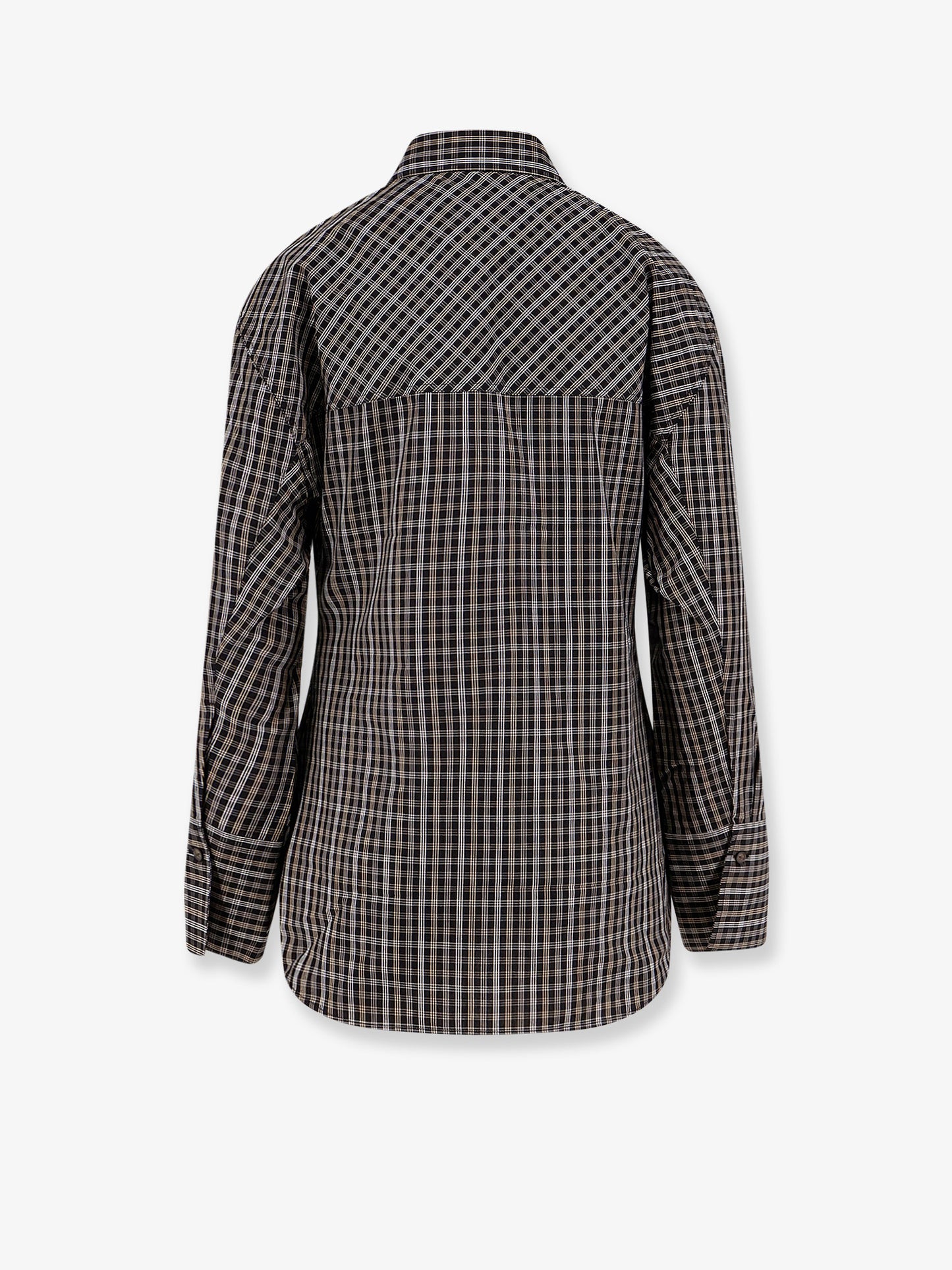 Cotton shirt with check pattern