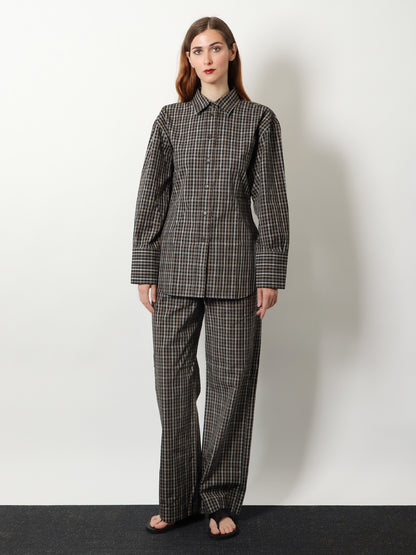 Pantaloni madras in cotone thumbnail