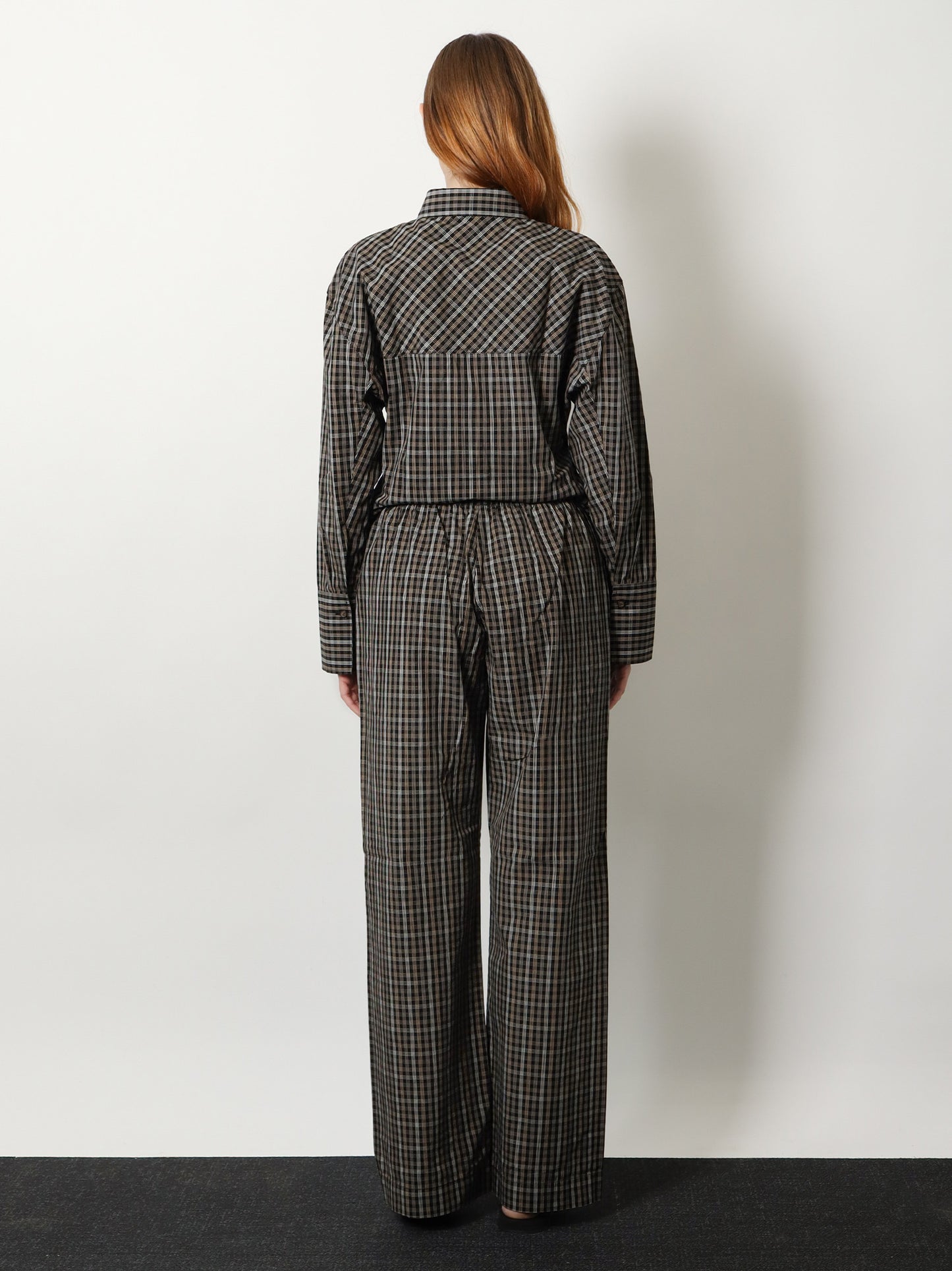 Pantaloni madras in cotone
