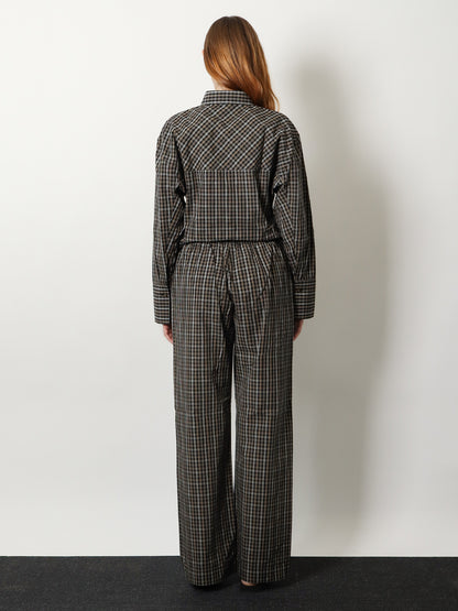 Pantaloni madras in cotone thumbnail