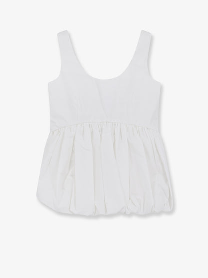 Voluminous peplum cotton tank top thumbnail