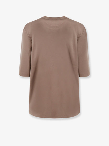Cotton, modal and silk blend T-shirt thumbnail