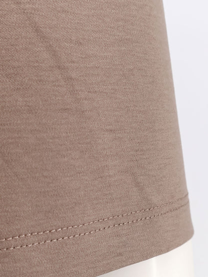 Cotton, modal and silk blend T-shirt thumbnail