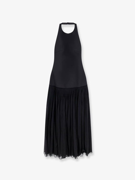 Pleated long dress