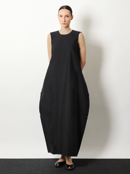 Hourglass linen and silk blend long dress thumbnail