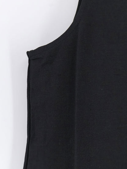 Hourglass linen and silk blend long dress thumbnail
