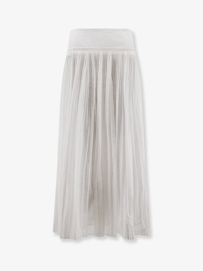 Pleated cotton skirt thumbnail