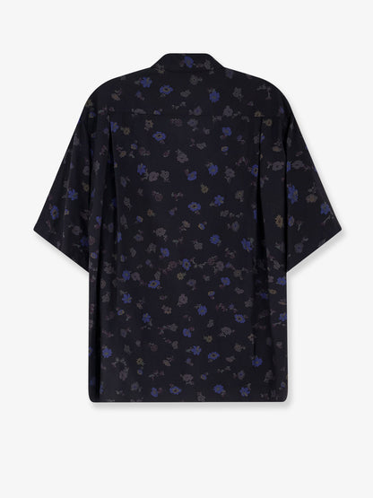 Cotton blend shirt with floral print thumbnail
