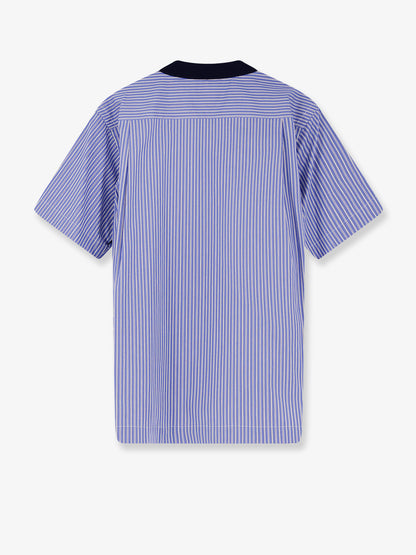 Striped fabric polo shirt thumbnail