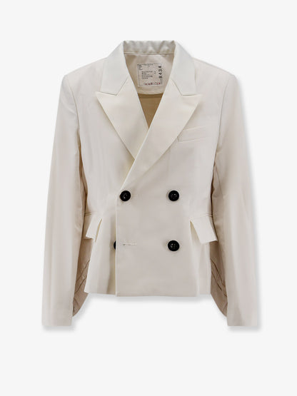 Blazer with white denim insert on the back thumbnail