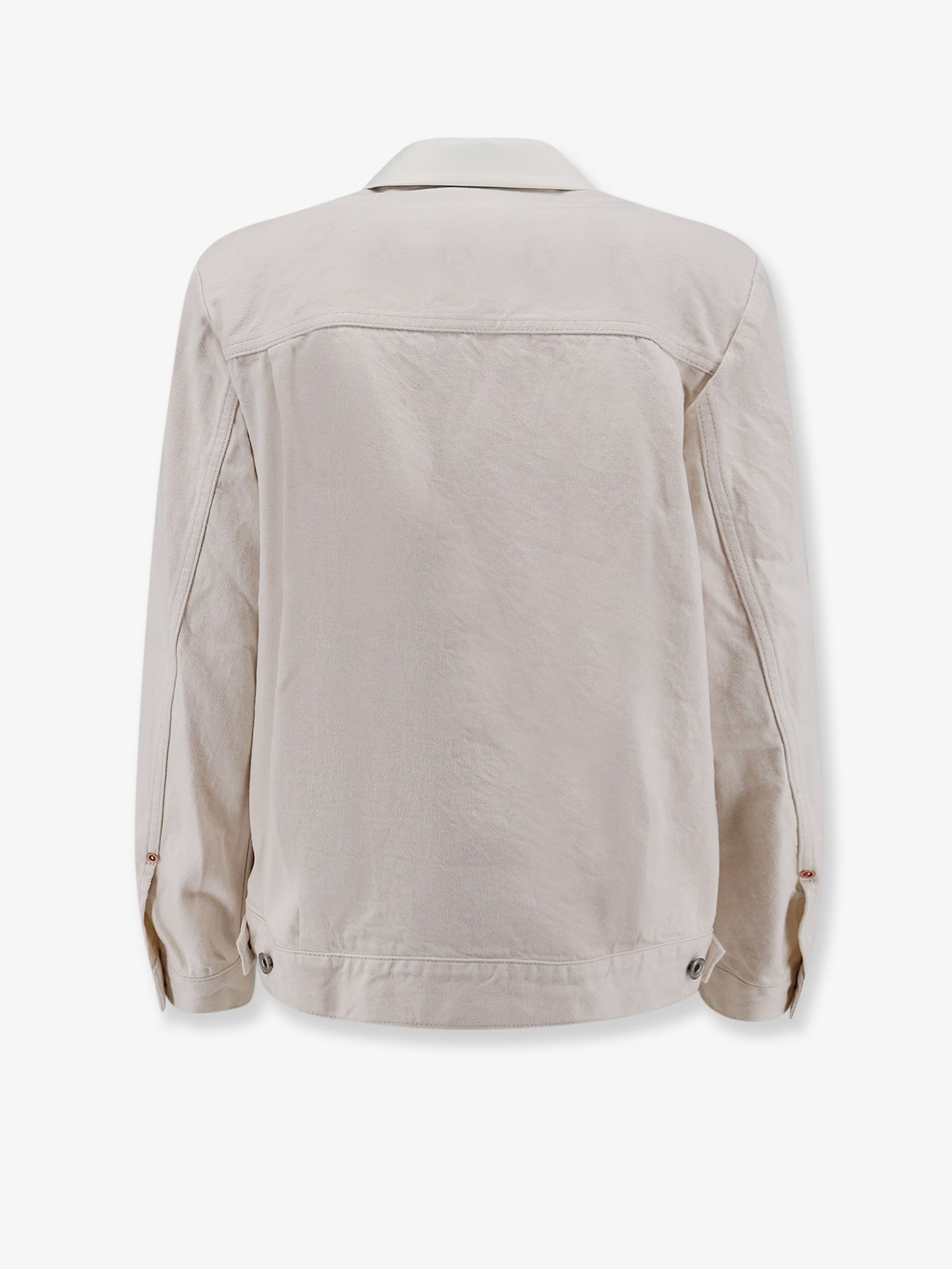 Blazer with white denim insert on the back