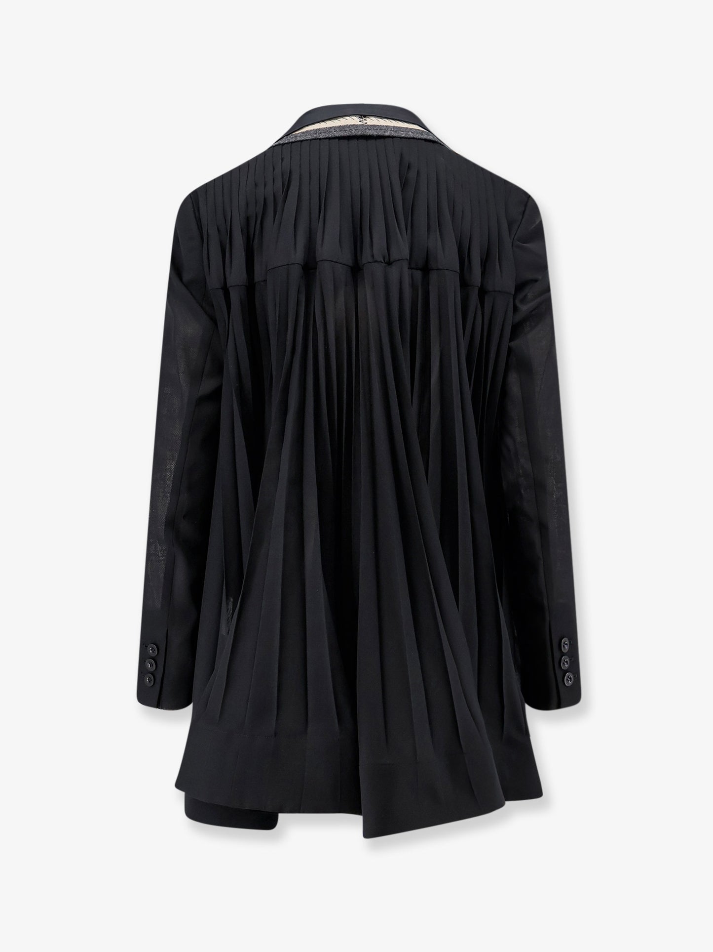 Silk and organza blazer