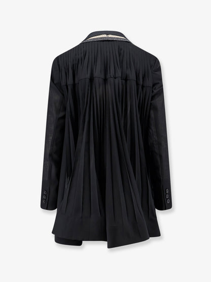 Silk and organza blazer thumbnail