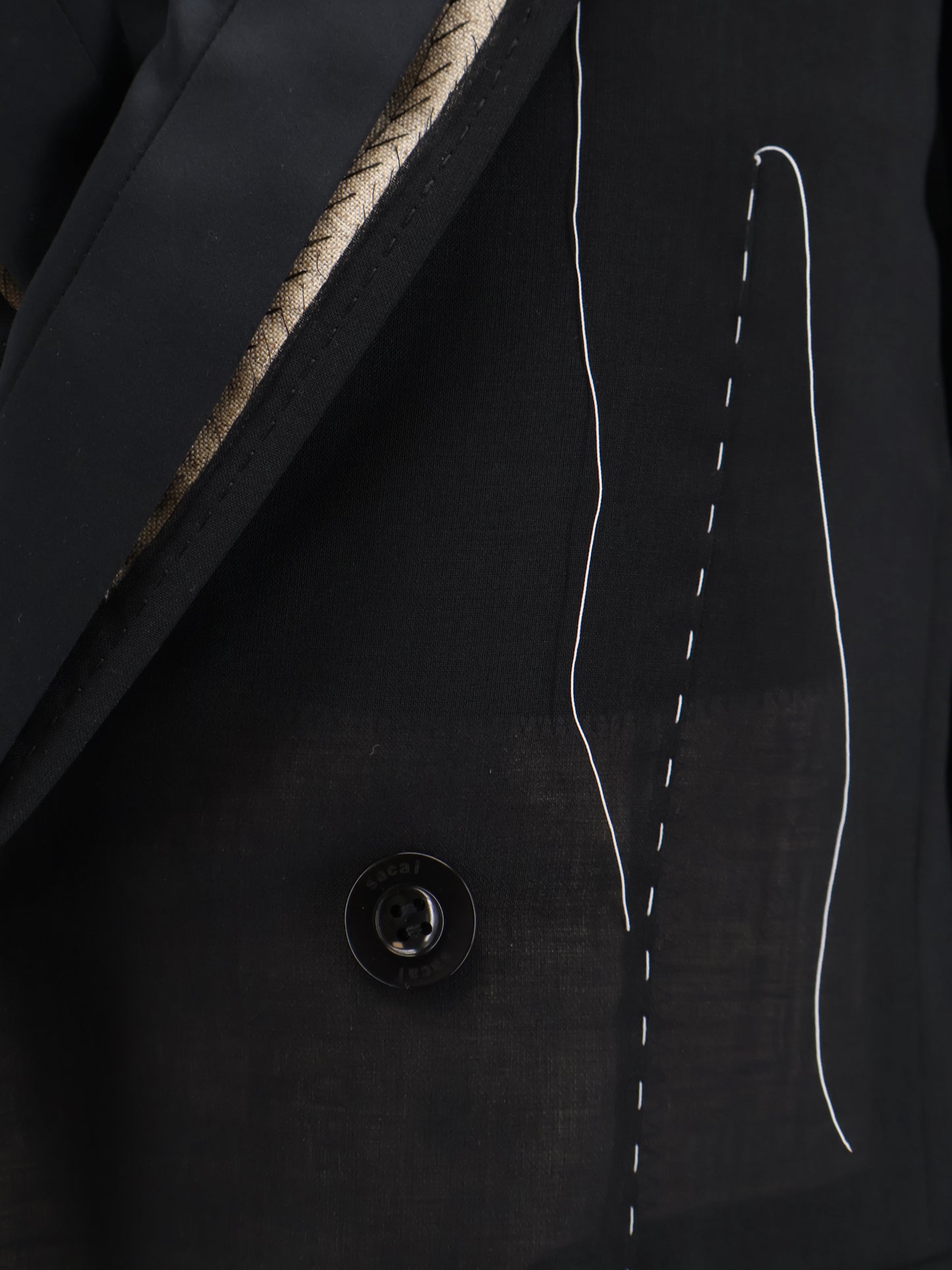Silk and organza blazer