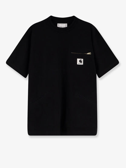 Cotton T-shirt witht logo patch on the front thumbnail