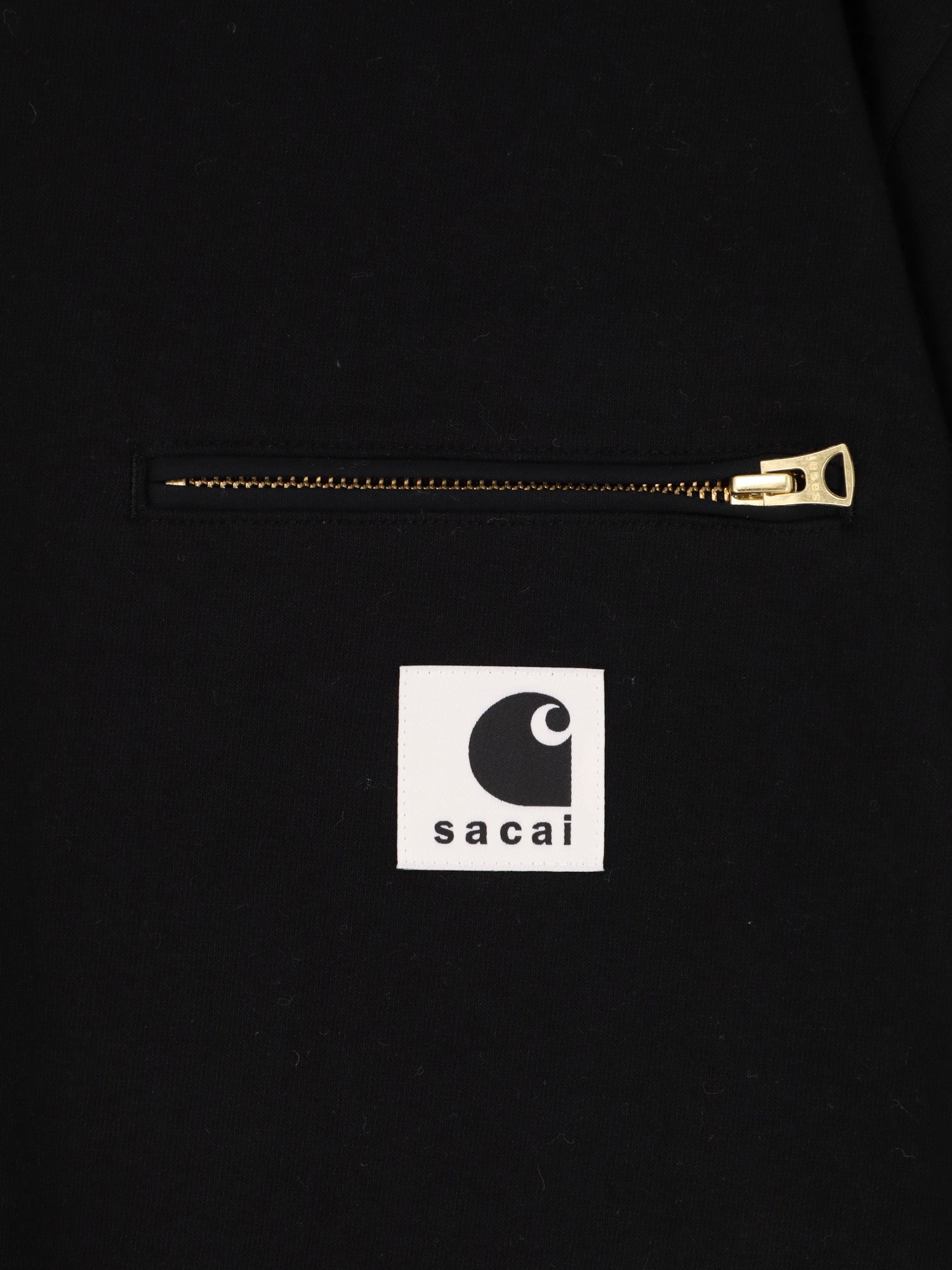 Cotton T-shirt witht logo patch on the front SACAI X CARHARTT WIP