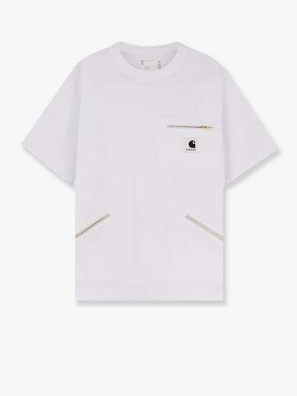 Cotton t-shirt with frontal logo patch thumbnail