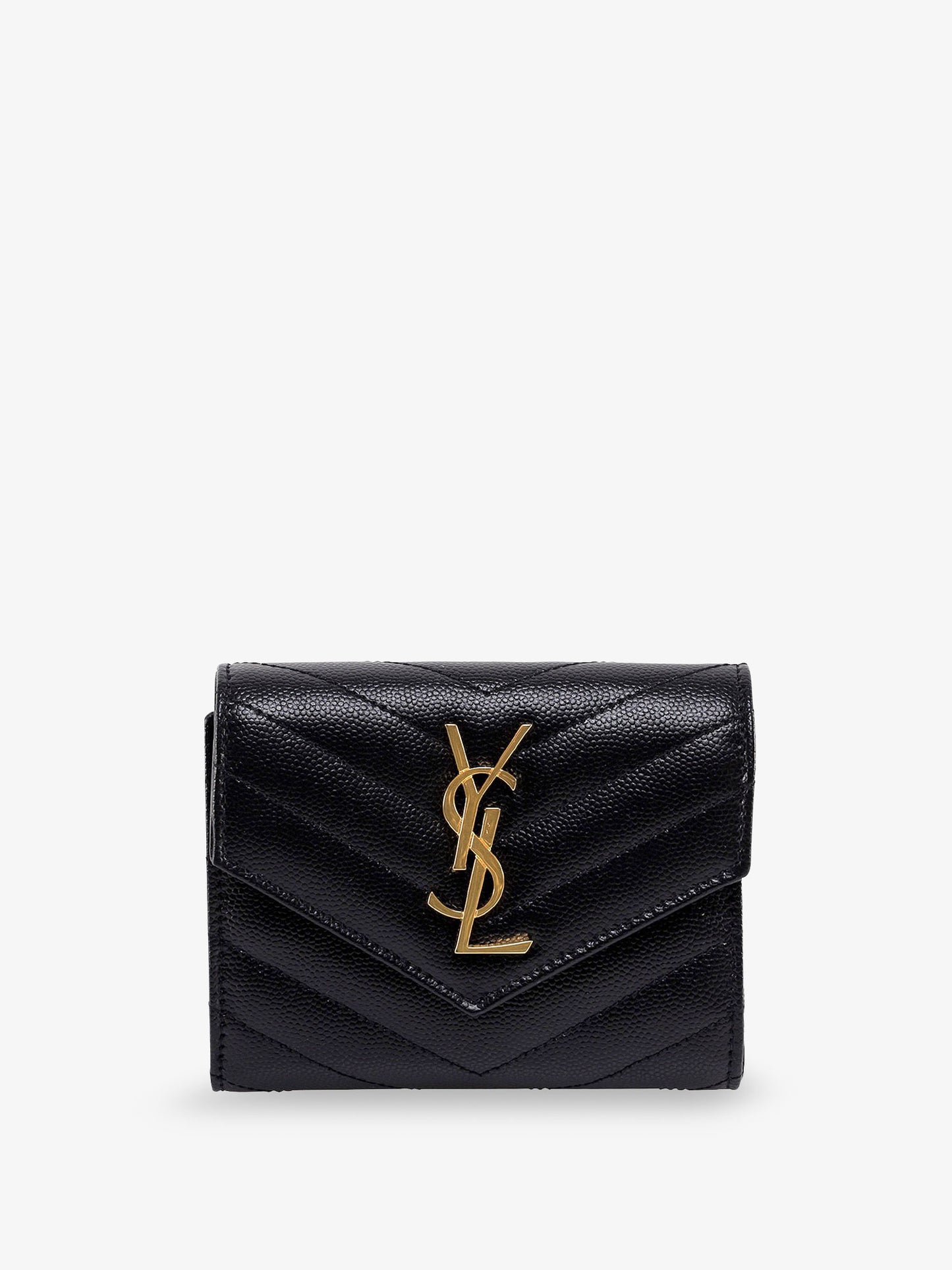 Leather wallet with Cassandre logo on the front