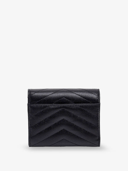 Leather wallet with Cassandre logo on the front thumbnail