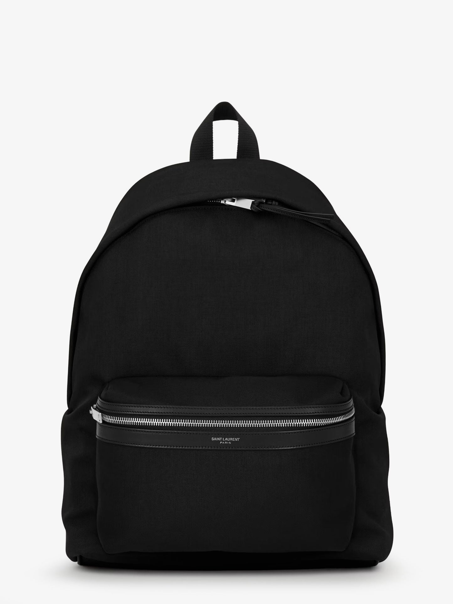 Nylon and leather City backpack