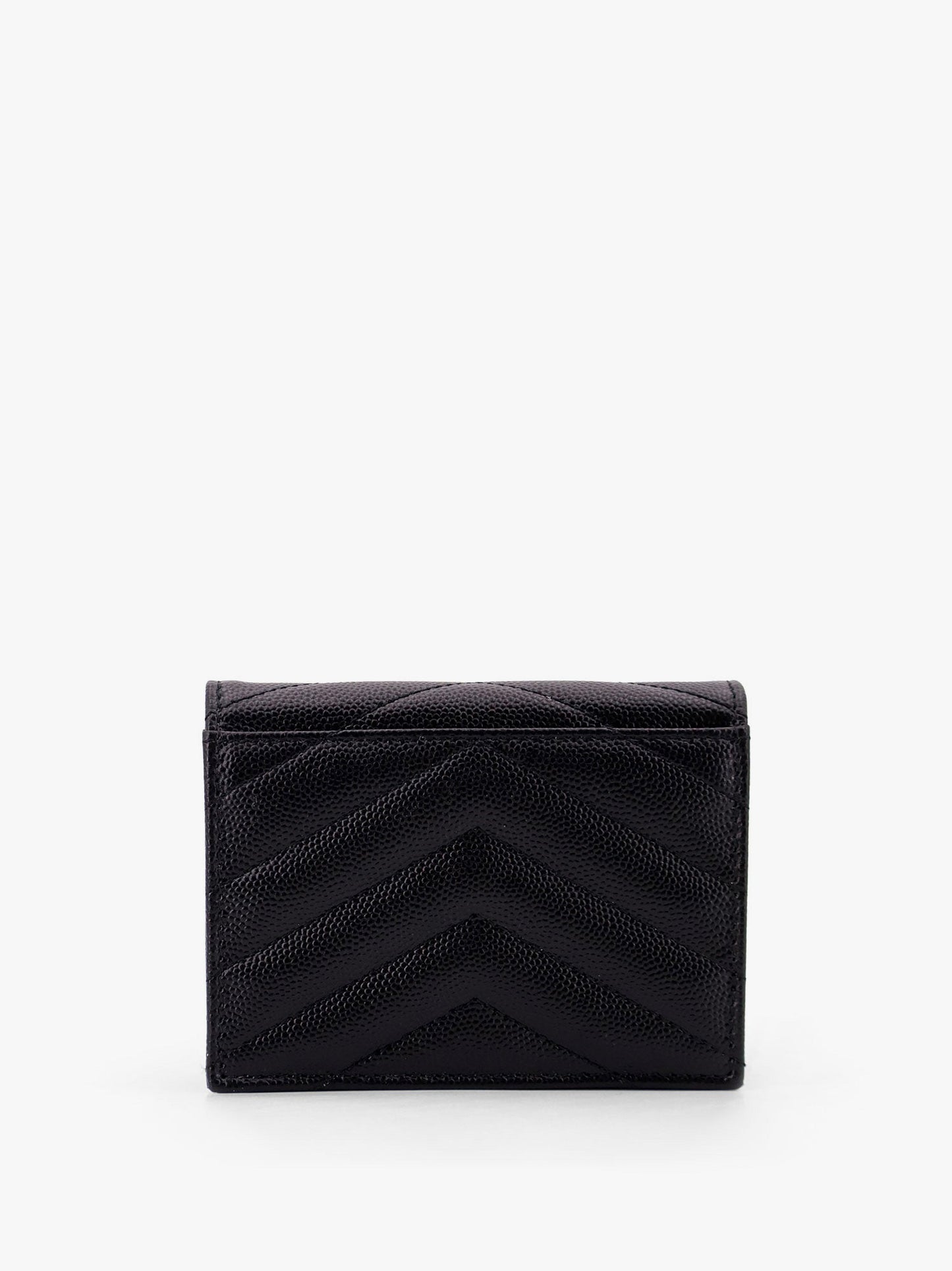 Quilted leather card holder