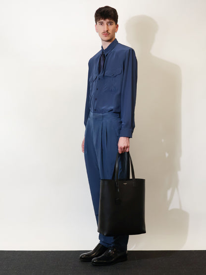 North/South leather tote bag thumbnail