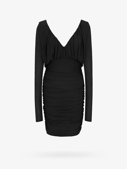 Cupro dress with drapery thumbnail