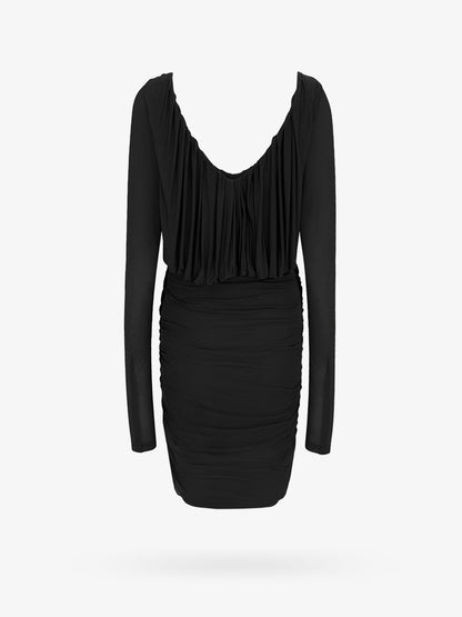 Cupro dress with drapery thumbnail