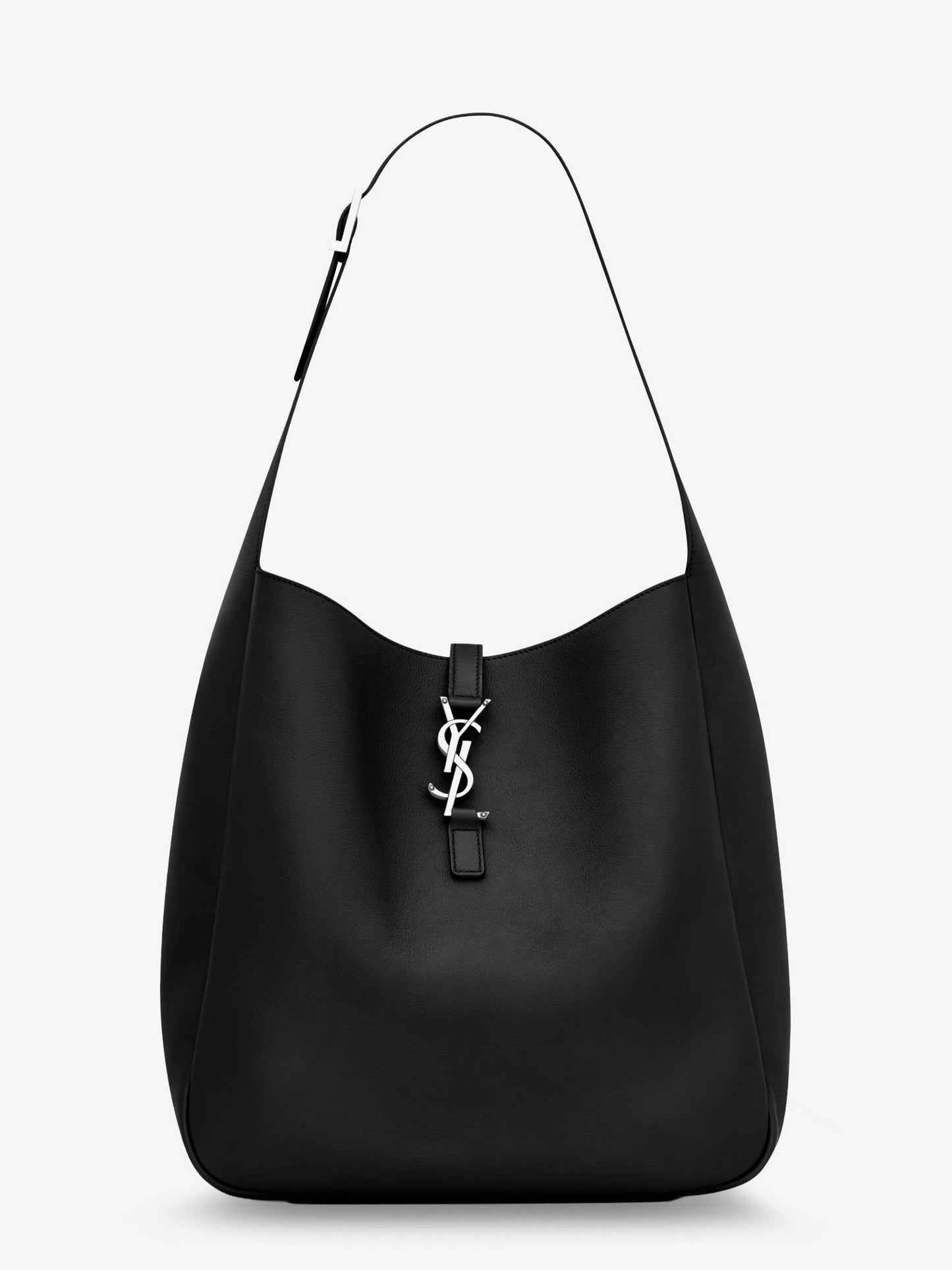 Le 5 à 7 leather shoulder bag with metal Cassandre logo