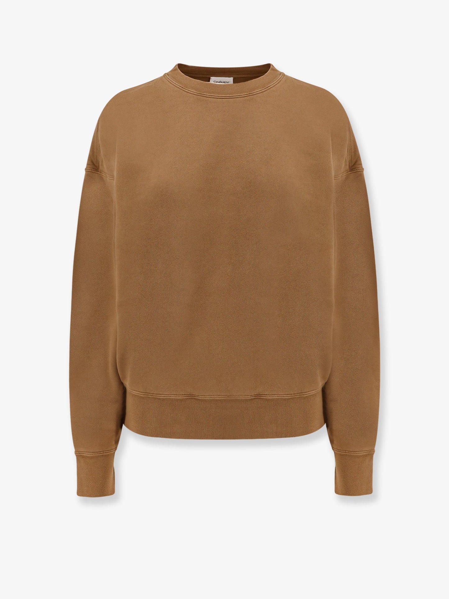 Certified cotton sweatshirt with logoed label