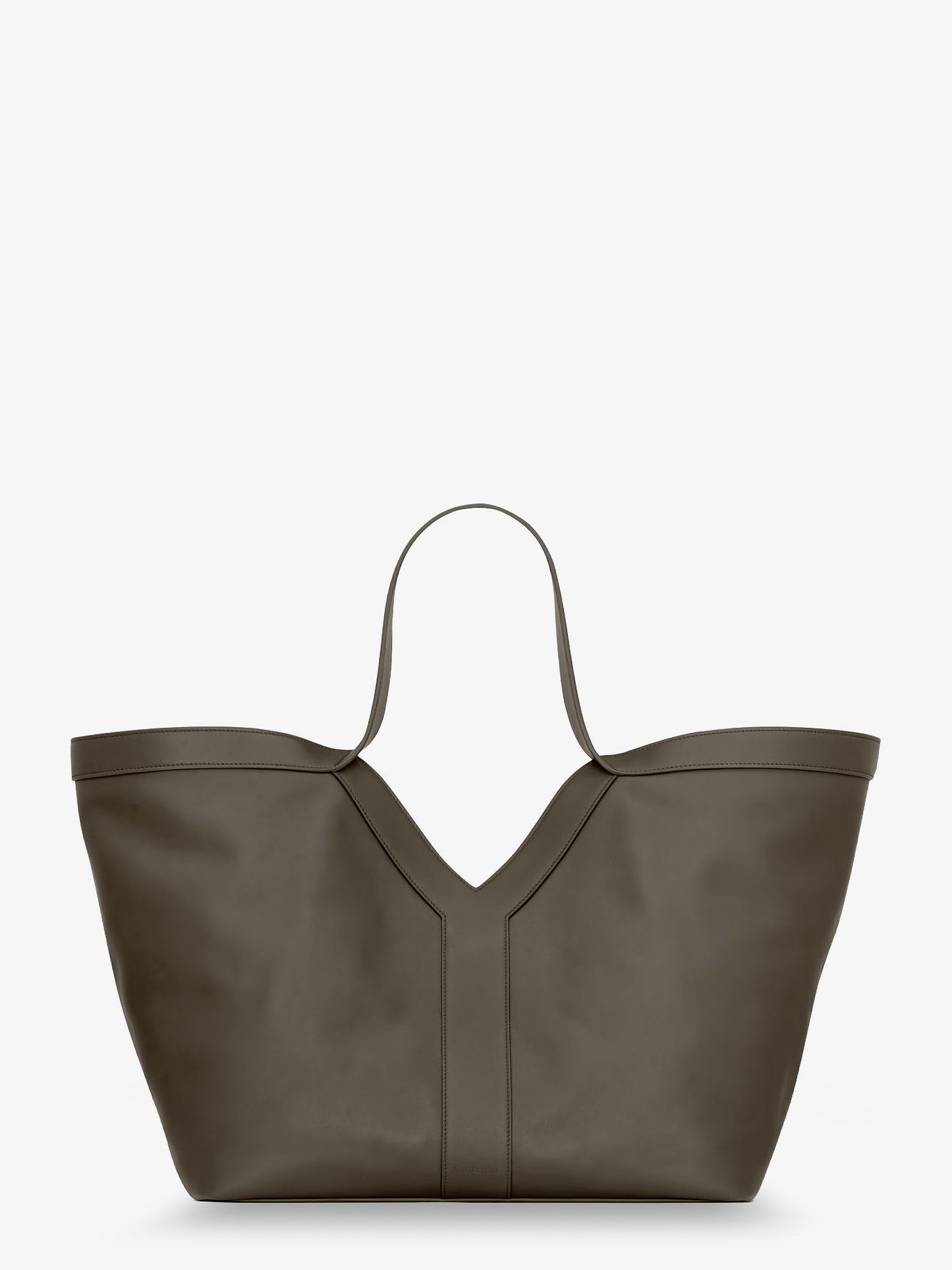 Tote Y hammered leather shoulder bag