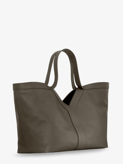 Tote Y hammered leather shoulder bag thumbnail