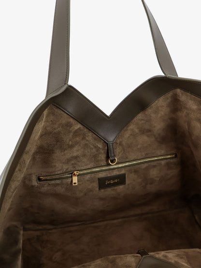 Tote Y hammered leather shoulder bag thumbnail