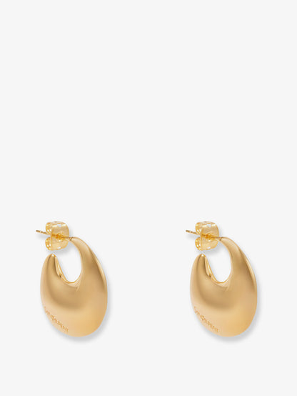 Brass earrings with gold finishes thumbnail