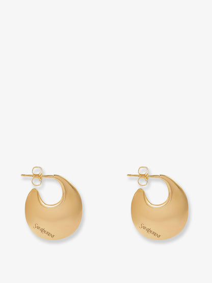 Brass earrings with gold finishes thumbnail