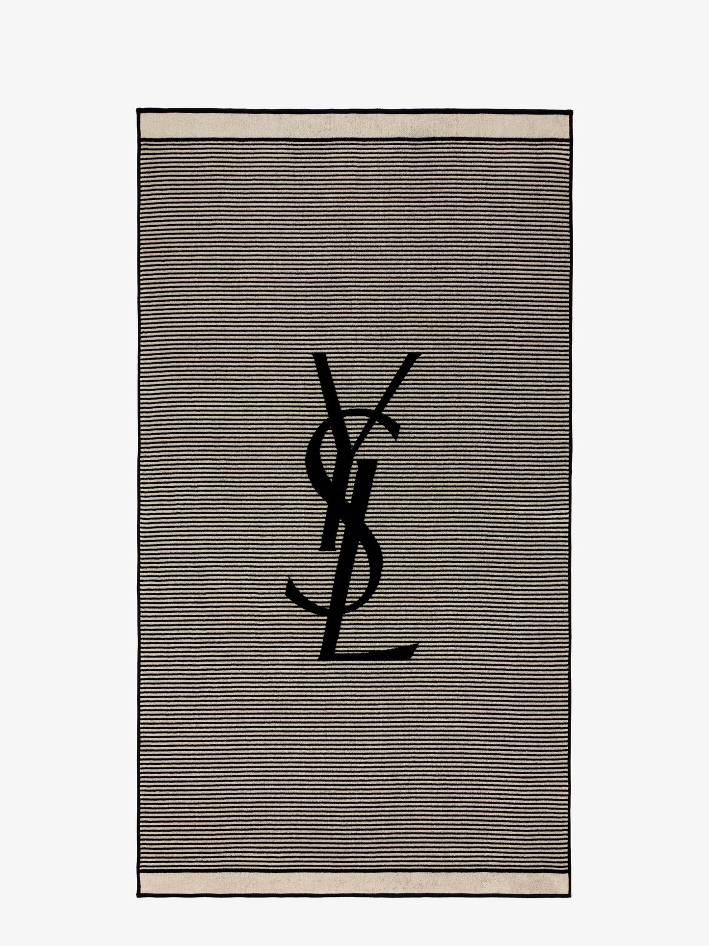 Certified cotton striped beach towel